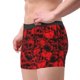 thumbnail image 2 of Balery Red Skulls 3 Calzoncillos bóxer para hombre, ropa interior de algodón suave y transpirable con cinturilla de nailon-Large, 2 of 5