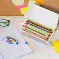 thumbnail image 4 of BiFandian Large Capacity Pencil Box, Clear Plastic Pencil Case Boxes, Hard Pencil Case Crayon Box with Snap-tight Lid, Stylish Office Supplies Storage Organizer Box, 4 of 6