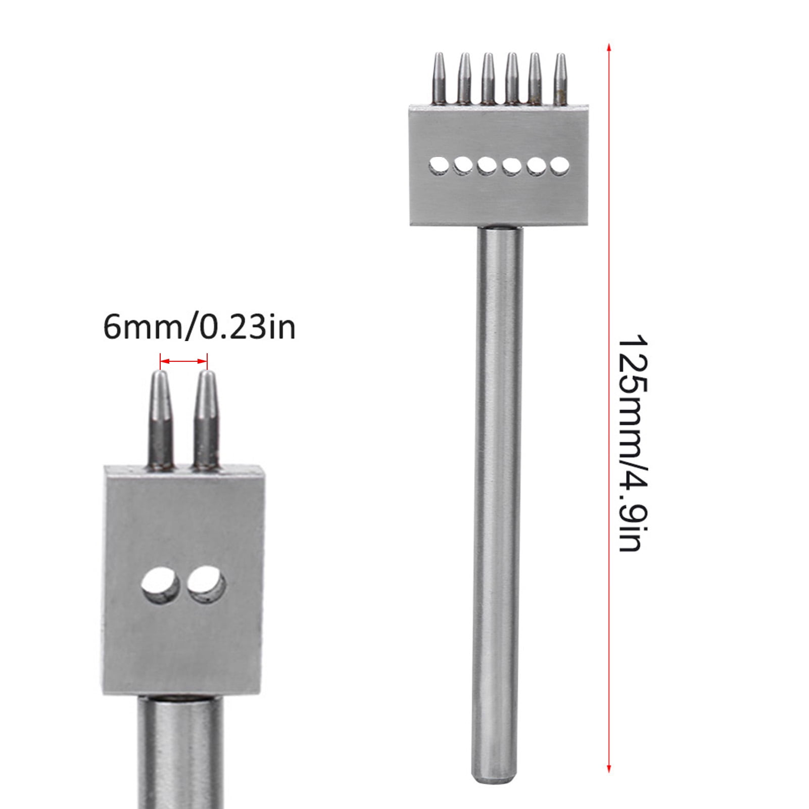 Leather Punch Tool, Quickly Convenient Storage Ergonomic Prong Chisel
