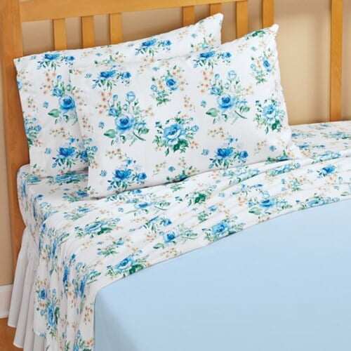 St Marys YELLOW Striped FlatFittedPillowcases Full SHEET SET*Fabric*Polka Dot