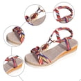 thumbnail image 5 of Rokment Boho Platform Wedge Dress Sandals for Women 2026 Beach Summer Ethnic Colorful Linen Sole Memory Foam Espadrilles High Heels Slingback Sandals A Size 6, 5 of 7