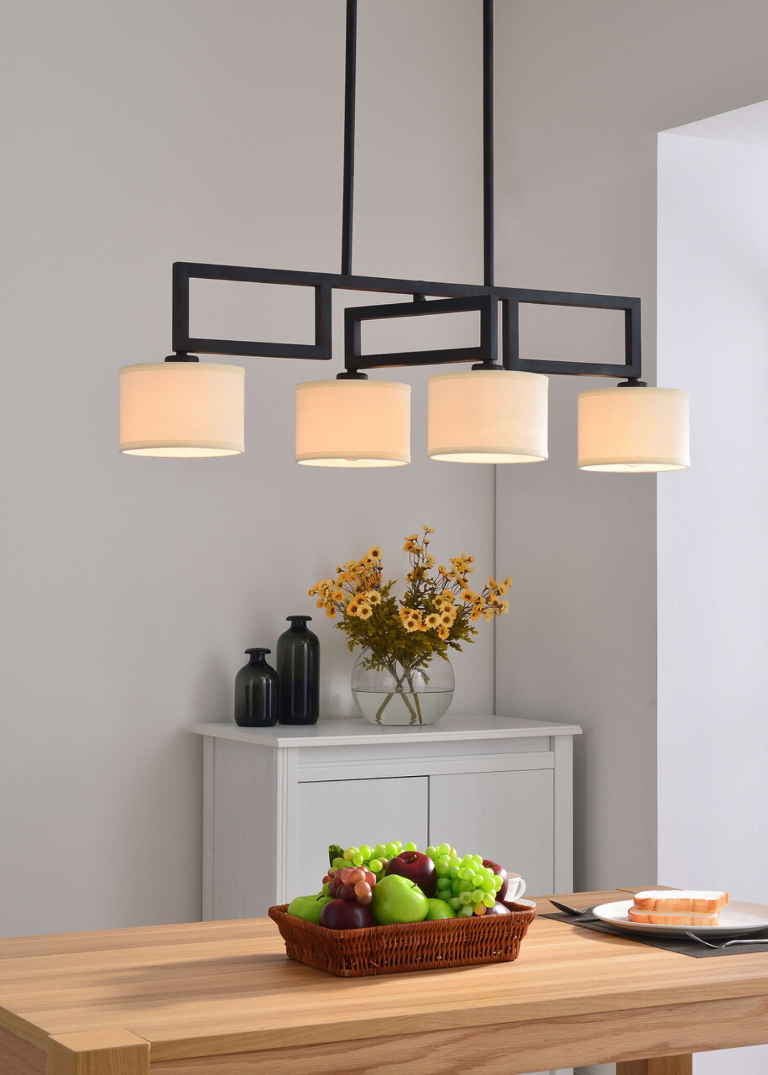 Endicott 4 Light Island Light with Bronze Finish