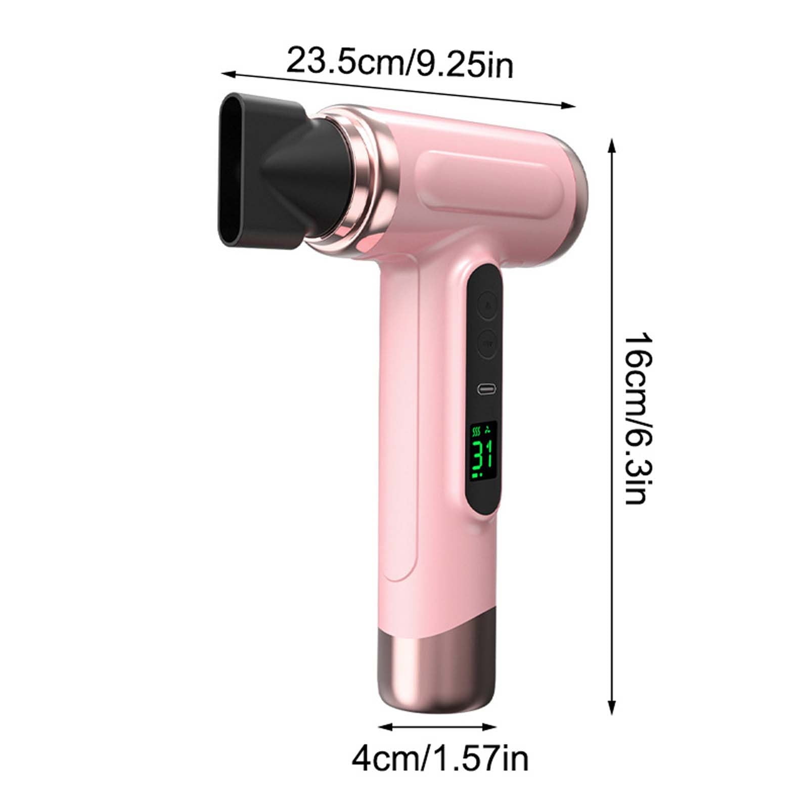 Momihoom Cordless Hair Dryer, 15000mAh Professional Blow Dryer with Nozzle, for Travel