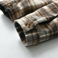 thumbnail image 7 of Otqutp Toddler Autumn Tops Kids Flannel Shirt Jacket Plaid Long Sleeve Lapel Button Down Baby Boys Girls Fall Shirt Coat Outwear with Pockets, 7 of 7