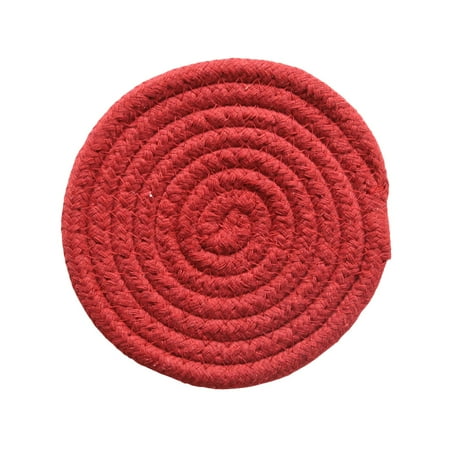 

18cm Cotton Insulation Mat Meal Mat Woven Anti Scalding Table Mat Bowl Mat Nordic Simple Pot Mat Cotton Insulation Mat