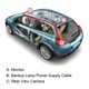 thumbnail image 3 of Sistema de Control de Video Yuxing para Cámara de Estacionamiento Automóvil Caja de Control 2 Vías Negro, 3 of 5