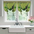 thumbnail image 4 of Happy St. Patrick's Balloon Curtains for Windows, Bedroom Curtains 54 Inch Length, Green Shamrock Shoots Coin Vintage Country Tie Up Curtains Panels Thermal Insulated Bathroom Curtains Window 42"x54", 4 of 8