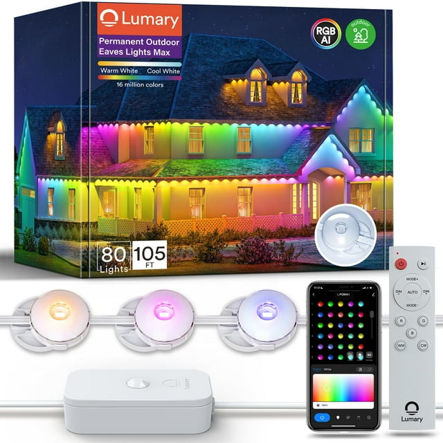 Luces Permanentes para Exteriores Lumary Max 32m 80 LED 4800LM IP67