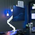 thumbnail image 2 of VIVO White Single Monitor Counterbalance Desk Mount | Fits Screens 17" to 27", 2 of 8