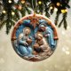 thumbnail image 4 of Fiudx Adorno Navideño de Acrílico con Temática Religiosa, Forma Redonda con Efecto de Relieve, Decoración Navideña Única, Toque Espiritual Significativo, 8 X 8 X 3 Cm, Juego de 1 Pieza, 4 of 6