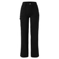 thumbnail image 4 of Vedolay Casual Trousers Women Jeans High Waist Baggy Plus Size Wide Leg Streetwear Denim Pants,Black XL, 4 of 5