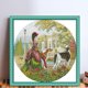 thumbnail image 2 of Hilo Algodón Bordado Punto Cruz Mujer Noble Y Perro 14CT 44x44cm Ygjytge, 2 of 9