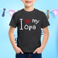 thumbnail image 2 of XASZHN Fête des Pères Mode Décontractée T-Shirt Ample Manches Courtes Noir 3-4 Ans, 2 of 4