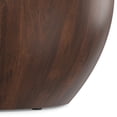thumbnail image 4 of Elmbrook 34"WD Solid Mango Modern Drum Coffee Table in Walnut Brown & Assembled, 4 of 8