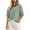 Green, variant on Striped T Shirts for Women Crew Neck Half Sleeve Tee Shirts Relaxed Fit Casual Weekend Walk Lightweight Basic Tops