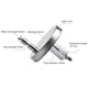 thumbnail image 5 of 2pcs Universal Toilet Lid Hinges Fittings Quick Release Cover Hinge Screw 2pcs Universal Toilet Lid Hinges Fittings Quick Releas, 5 of 11