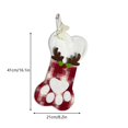 thumbnail image 2 of Plaid Puppy Christmas Stocking, Decorative Fabric Accent, Reusable Room Styling, for Dining Room, Living Room, Fireplace and Christmas Party Decor, 2 of 8