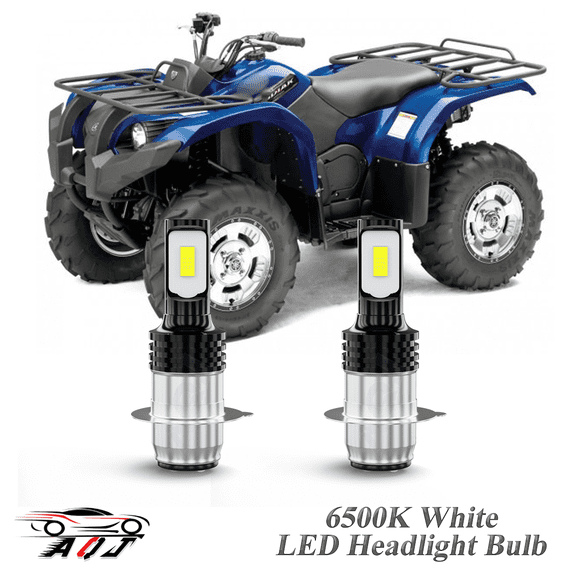 Compatible with Yamaha Kodiak 400 2000-2004 450 2003 2004 2005 , 2-Pack H6 H6M Led Headlight Bulbs Motorcycle Bulb,1700lm 6500K Cool White, 12v-24v DC