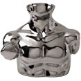 thumbnail image 2 of Florero de cerámica para el arte del cuerpo , escultura decorativa moderna de maceta pequeña para estantería, hogar, decoración de habitación, Plata 21.5 × 18.5cm Macarena Jarrón de arte corporal, 2 of 7