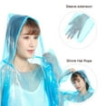 thumbnail image 3 of Reusable Rain Ponchos for All Outdoor Activities, Lightweight and Compact Emergency Wear with Drawstring Hood, Perfect for Men and Women, 3 of 5