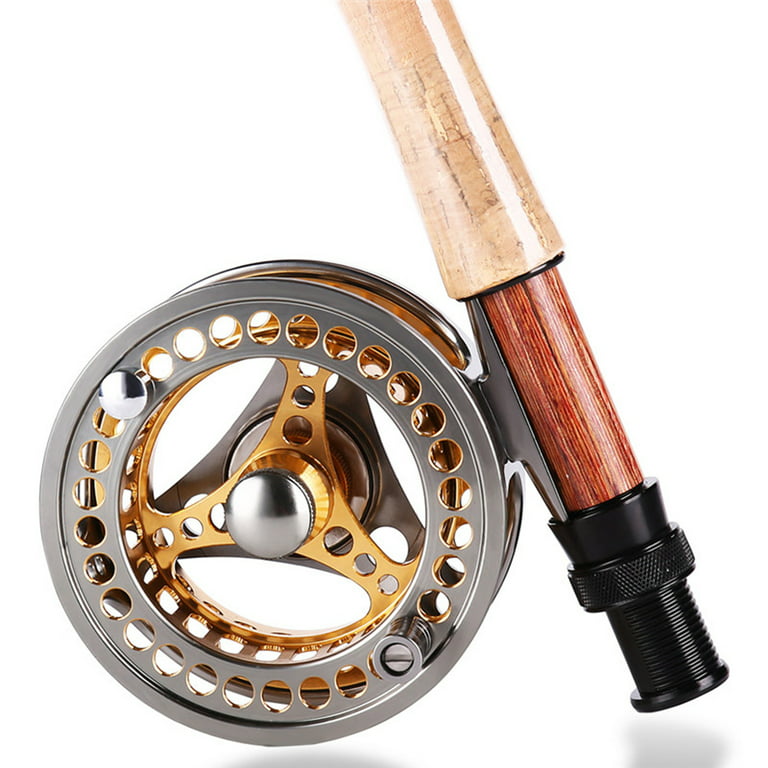 Sougayilang Fly Fishing Reel 5/6 7/8 Large Arbor 2+1BB with CNC-Machined  Aluminum Alloy Body Fly Reels 