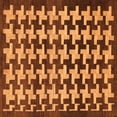 thumbnail image 1 of Ahgly Company Indoor Square Abstract Orange Modern Area Rugs, 6' Square, 1 of 4