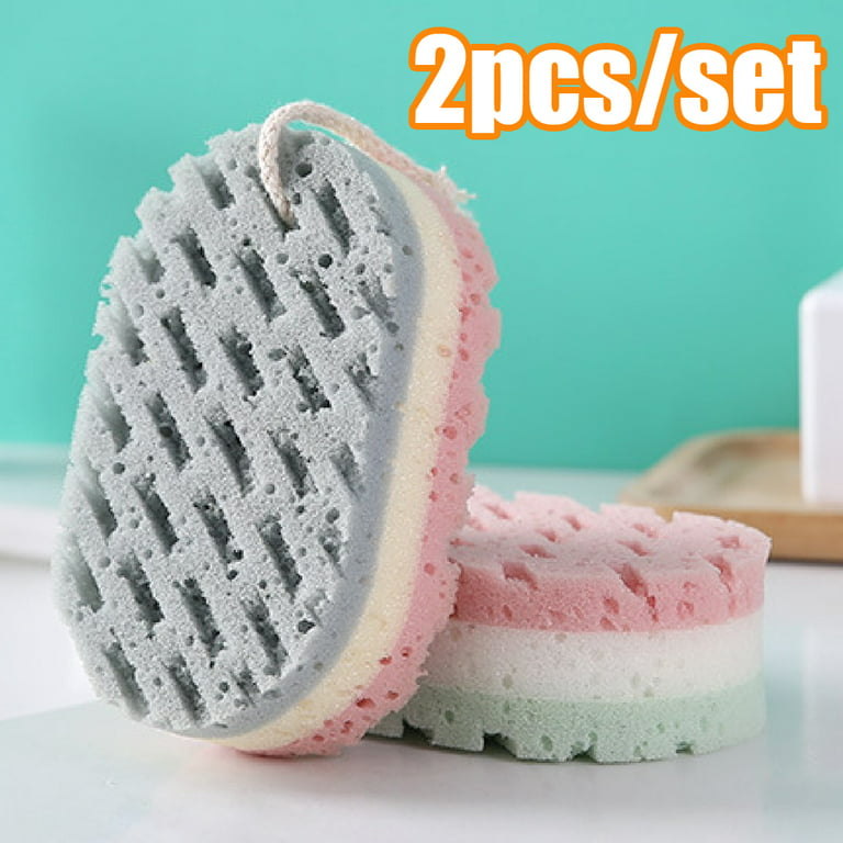 Unique Bargains Body Bath Brush Back Scrubber Loofah Shower With