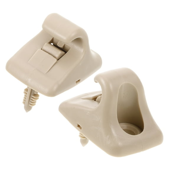 Raindrops 2pcs Automotive Sun Visor Clips Sun Visor Repair Clips Replacement Visor Holder Bracket Hanger Car Interior Accessories