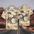 thumbnail image 4 of Chemises Graphiques Instrument de Musique Batterie pour Hommes Vêtements Hip Hop Band Manches Courtes Blouses Batteur Travail Col Rabattu Blouse Chanteur Tops, 4 of 6