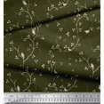 thumbnail image 2 of Soimoi Velvet Fabric Branches,Leaves & Bird Decor Fabric Printed Yard 58 Inch Wide, 2 of 3