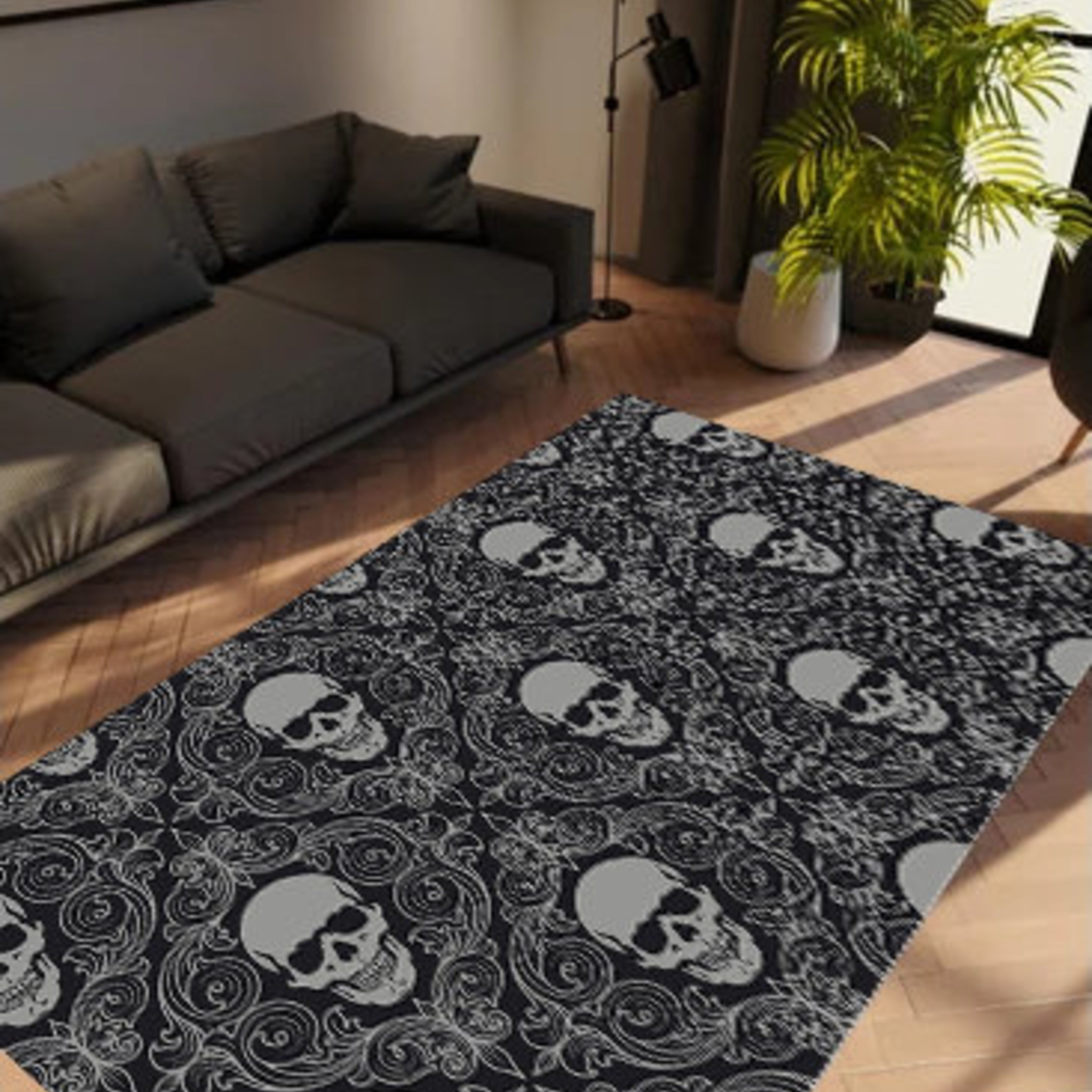 Skull rug outlets