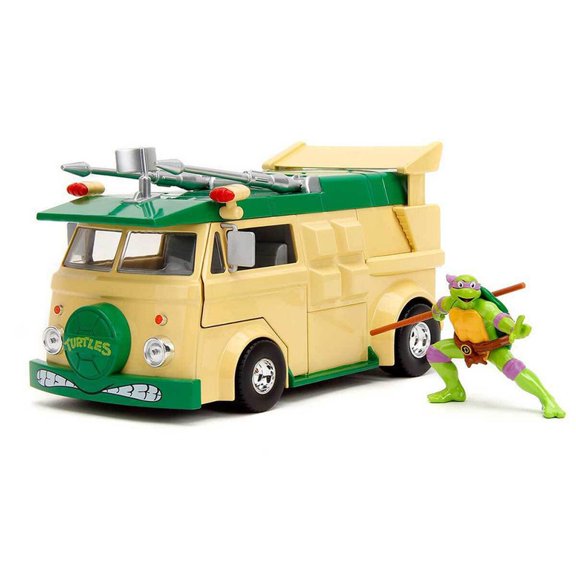 Vehículo Donatelo & Party Wagon Jada Toys Escala 1:24 Las Tortugas Ninja multicolor