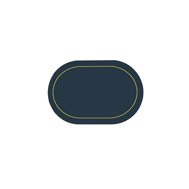 Vwrxbz Solid Color Leather Placemat Oval Oil-Proof Non-Slip Table Mat Reversible Insulation Pad for Western Dining