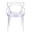 thumbnail image 3 of Heavenly Collection Plastic Dining Chair Set of 3 for Dining Area, 3 of 4