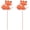 Orange-Fox-2pcs, variant on Sungmor 2PC Pack Decorative Garden Stakes, Colorful Metal Fox Animal Stick Ornaments/Indoor Outdoor Patio Balcony Landscaping Plant Decoration