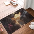 thumbnail image 5 of Daiia Romantic Flower Lion Couple Front Door Mat, Heavy Duty Durable Welcome Mat for Outdoor Indoor, Dirt Trapper Waterproof Super Absorbent Door Mat, 16" x 24", 5 of 9