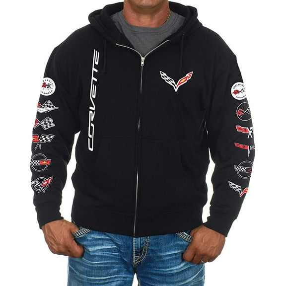Mens Chevy Corvette Hoodies