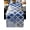 Blue, variant on Red Morocco Table Runner 36 Inches Small, Rustic Country Smear Street Mottled Art Kitchen Dining Burlap Linen Tablerunner for Small/Round/Square/Wedding/Coffee/Dining Table Party Home Décor 13 x 36
