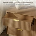 thumbnail image 4 of LYNSOM Fluted Dresser for Bedroom, Walnut 6 Drawer Dresser with Gold Handles and Wide Drawers, Wood Chest of Drawers for Bedroom, Hallway, 4 of 16