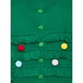 thumbnail image 2 of Holiday Time Girls Fringe Cardigan Sweater with 3D Trim, Sizes 4-18 & Plus, 2 of 4