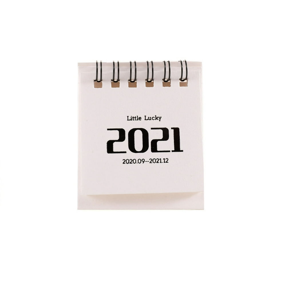 Aimik 2021 New Year Desk Calendar Stand Up Flip Calendar Daily Monthly Table Mini Planner Office