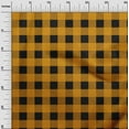 thumbnail image 2 of oneOone Cotton Jersey Black Fabric Gingham Check Dress Material Fabric Print Fabric By The Yard 58 Inches Wide, 2 of 4