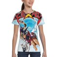 thumbnail image 4 of Yu-Gi-Oh! Zexal Teen T-Shirt Crewneck Short Sleeve Double-Sided Print Summer Tee Shirts Top For Youth Boys Girls Children X-Small, 4 of 7