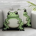 thumbnail image 3 of Nawypu  Frog Pillow Covers,Frogs Throw Pillow Covers,Frogs Lover Gifts,Frog Stuff, 3 of 5