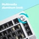 thumbnail image 5 of Kit de teclado mecánico de 81 teclas retroiluminación RGB con perilla para PC portátil de escritorio, 5 of 7
