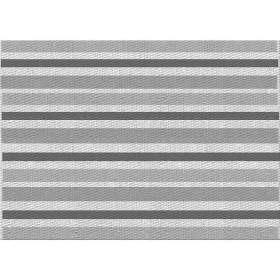 Ahgly Company Indoor Rectangle Patterned Battleship Gray Area Rugs, 2' x 4'