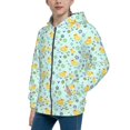 thumbnail image 2 of Picia Duck Cartoon for Boys Fashion Full-zip Hoodies & Sweatshirts with Kangaroo Pocket,Zip-up Hooded Sweatshirt for Kid, Moisture Wicking & Breathable-Medium, 2 of 6