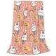 thumbnail image 2 of Fotbe Rabbit So Cute Manta de Franela Acolchonada con Estampado, Súper Suave y Esponjosa, Extra Grande para Sofá, Cama, Uso Todo el Año-50"x40", 2 of 7