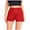 Red, variant on Women's Sequin Sparkle Elastic High Waist A Line Party Concert Shorts (Red, S)
