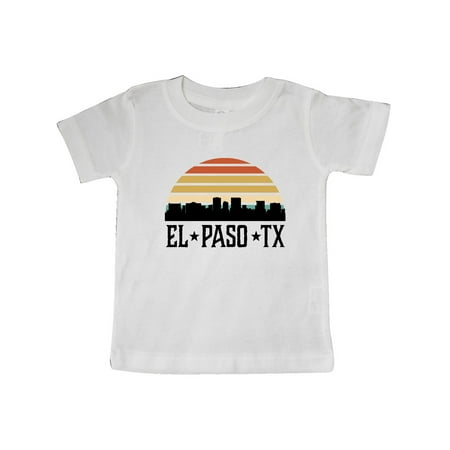 

Inktastic El Paso Texas Skyline Retro Gift Baby Boy or Baby Girl T-Shirt